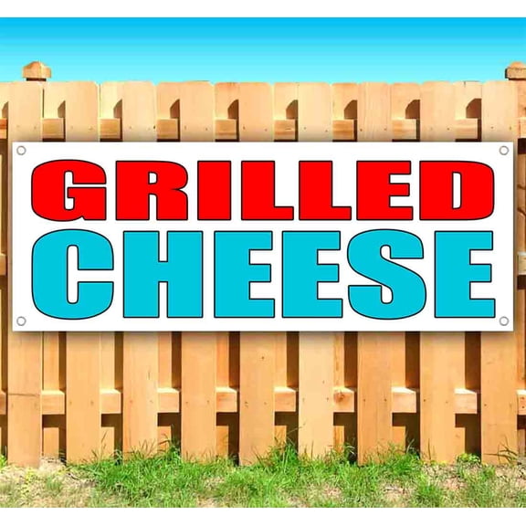 Grilled Cheese 13 oz Vinyl Banner With Metal Grommets