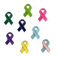 thumbnail image 1 of Set de broches Awareness Ribbon, broche de solapa esmaltado en 8 colores, 1 of 3