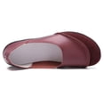 thumbnail image 5 of Big Size Women's Casual Loafers Slip On Leather Shoes Lightweight Casual Walking Shoes Female Moccasins Classic Penny Loafer Flats Boat Shoes, 5 of 11