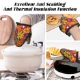 thumbnail image 7 of Non-Slip Mini Oven Mitts With Duck Beak Design Are Easy To Take Off And Wear And Easy To Hang For Oven Pot Tripod Barbecue Casserole Groovy Flowers (25) 2pcs, 7 of 7