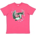 thumbnail image 3 of Inktastic Cute Axolotl Swimming with Bubbles Youth T-Shirt, 3 of 5