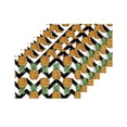 thumbnail image 4 of MKHERT Pineapple Fruit Art with Chevron Pattern Placemats Table Mats for Dining Room Kitchen Table Decoration 12x18 inch,Set of 6, 4 of 4