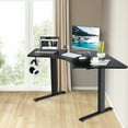 thumbnail image 3 of Gymax 72'' L Shaped Splice Desktop for Standard & Sit to Stand Desk Frame Black, 3 of 10