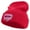 Red, variant on Wow Power Embroidered 12 inch Acrylic Cuffed Long Beanie - Black OSFM