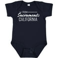 thumbnail image 3 of Inktastic From Sacramento California in White Distressed Text Boys or Girls Baby Bodysuit, 3 of 5