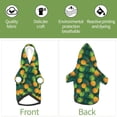 thumbnail image 5 of JUNZAN Dog Hoodie Puppy Sweater Sweatshirt,Cold Weather Coat Pet Clothes for Dog Cat-Pineapples with Palm Leaves, 5 of 7