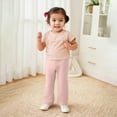 thumbnail image 2 of Huowey Girls Pants Child Kids Spring Autumn Solid Color Woolen Warm Comfortable Outwear Pants, 2 of 5