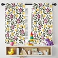 thumbnail image 5 of Blackout Kids Curtains,Pioneer Flower Floral Print Pattern Childrens Insulated Curtains Set Of 2,Bedroom Essentials,Toddler Room Decor 42"x54", 5 of 5