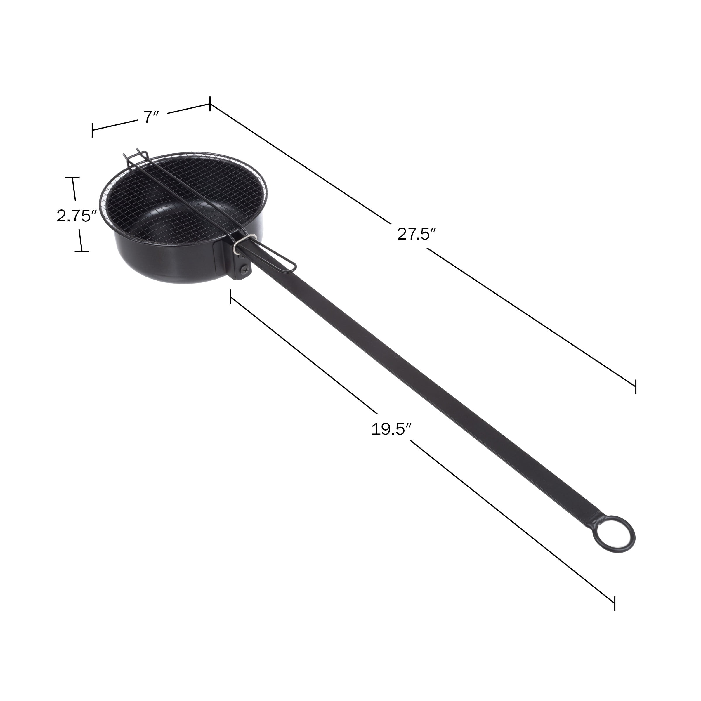 Metal Pot with Handle Popcorn Popper