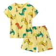 thumbnail image 1 of Ensemble de Pyjama pour Bébé Garçon Imprimé Dinosaure Hauts Shorts Pantalons, 1 of 2