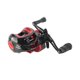 thumbnail image 2 of 7.2:1 Long Shot Fishing Reel with Magnetic Brake, Double Sealed Bearing, 17+1 BB, Black and Red (Left Handed), 2 of 4
