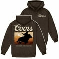 thumbnail image 1 of Coors Cowboy Western Sunset Mineral Wash Pull-Over Hoodie-2XLarge, 1 of 3