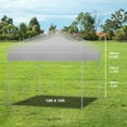 thumbnail image 3 of WildBreak Pop-up Canopy Tent, 10 x 10 feet, with 3 Sidewalls, White, 3 of 7