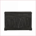 thumbnail image 6 of Sideboard Vintage Black Brown with 2 Drawers 4 Doors, MDF Storage Cabinet | 55.12”L x 15.75”W x 35.63”H | MDF, 6 of 9