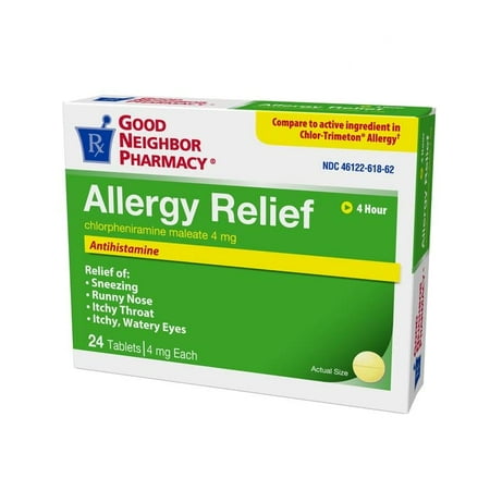 GNP Allergy Relief 4mg, 24 Tablets