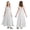 Beige, variant on Runhomal Junior Bridesmaid Dresses for Girls Ruffled Formal Maxi Chiffon Flower Girl Dresses Wedding Guest Party Gown Black 12