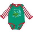 thumbnail image 3 of Inktastic Hilton Head Cute Sea Turtle with Waves and Bubbles Boys or Girls Long Sleeve Baby Bodysuit, 3 of 5