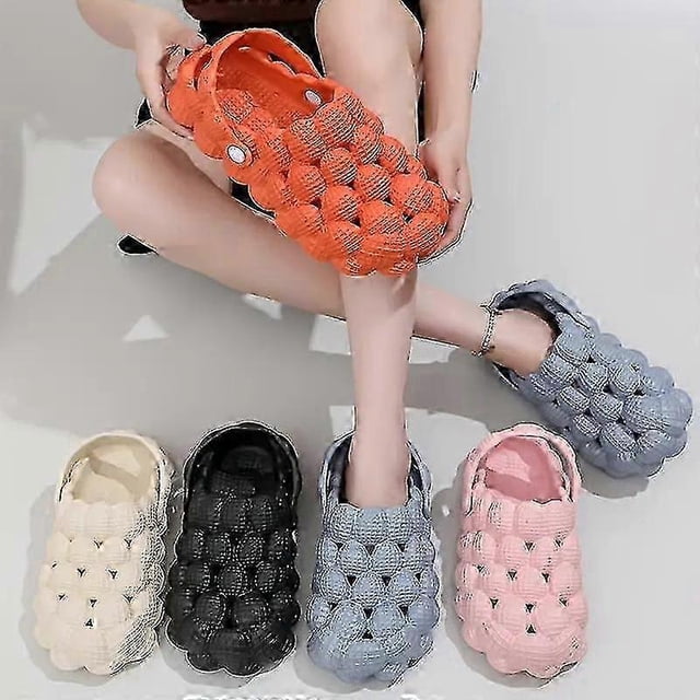 Sandalias de mujer con tira trasera tipo burbuja para interior y exterior, pantuflas de EVA antideslizantes, calzado para mujer.