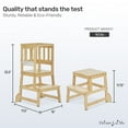 thumbnail image 6 of Dream On Me 2-in-1 Funtastic Tower and Step Stool, Easy to Assemble, Natural, 6 of 7