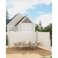 thumbnail image 3 of Auvent Rétractable à Double Côté – Cloison d'Intimité Extérieure pour Patio, Terrasse, Balcon – Polyester 280 G/m2 Résistant à la Pluie et aux UV – Installation Facile – Beige, Taille : 71x236”, 3 of 8