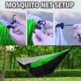 thumbnail image 4 of Hamaca de camping Qevooon con mosquitera, nailon, correas de 3 m, 4 of 6