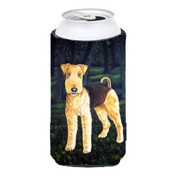 Delta Airedale Terrier Tall Boy Can cooler Hugger