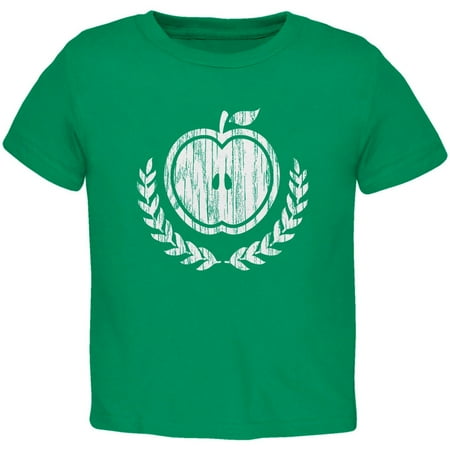 

Baby Shower Theme Apple of My Eye Rustic Kelly Green Toddler T-Shirt - 3T