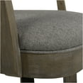 thumbnail image 4 of JERFIT Modern Swivel Bar Stool with Armrests and Footrest, 360° Rotation, Upholstered in Gray Linen Fabric for Kitchen, Dining, Living Room, 4 of 10