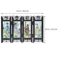 Chinese Style Retro Folding Small Screen Resin Panel Screen Room