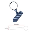 thumbnail image 2 of INSPIRE CHIC Men's Tie Zipper Adjustable Neck Tie for Casual Formal Navy Blue -1, 2 of 4