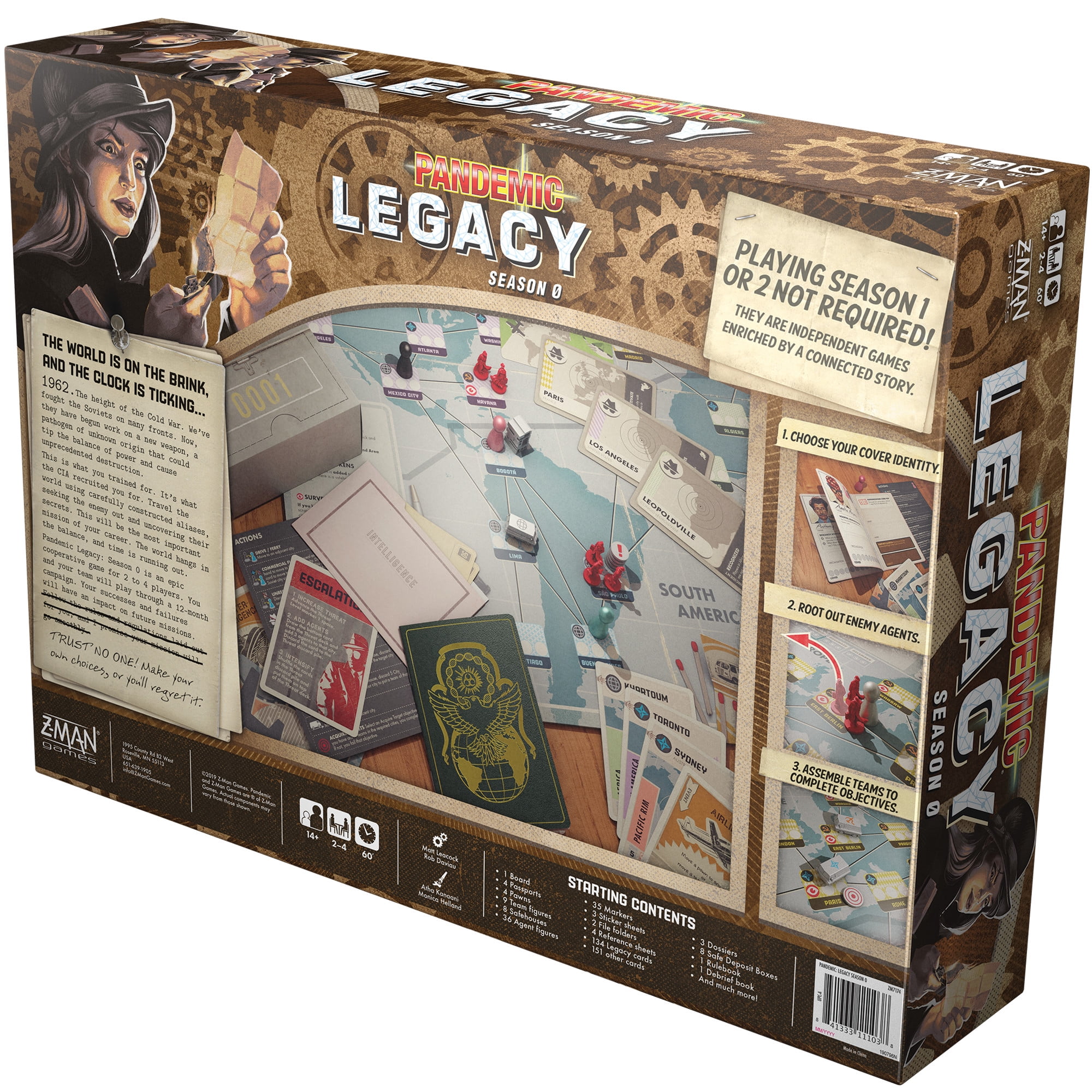 Pandemic Legacy Season 0 Cooperative Board Game by Asmodee for Ages 14+
