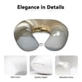 thumbnail image 4 of Xecao Elegant Ivory Flower Print Memory Foam Cervical Neck Pillow Versatile U-Shaped Pillows for Home,Office,Camping,Travelling,Soft Washable Cover, 4 of 8