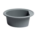 thumbnail image 2 of Pemberly Row Titanium 20" Drop-In Round Granite Composite Kitchen Prep Sink, 2 of 9