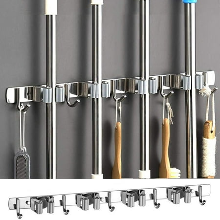 

CHGBNOK Mop Holder Wall Mount Stainless Steel Tool Hanger Storage Organizer for Home On Clearance