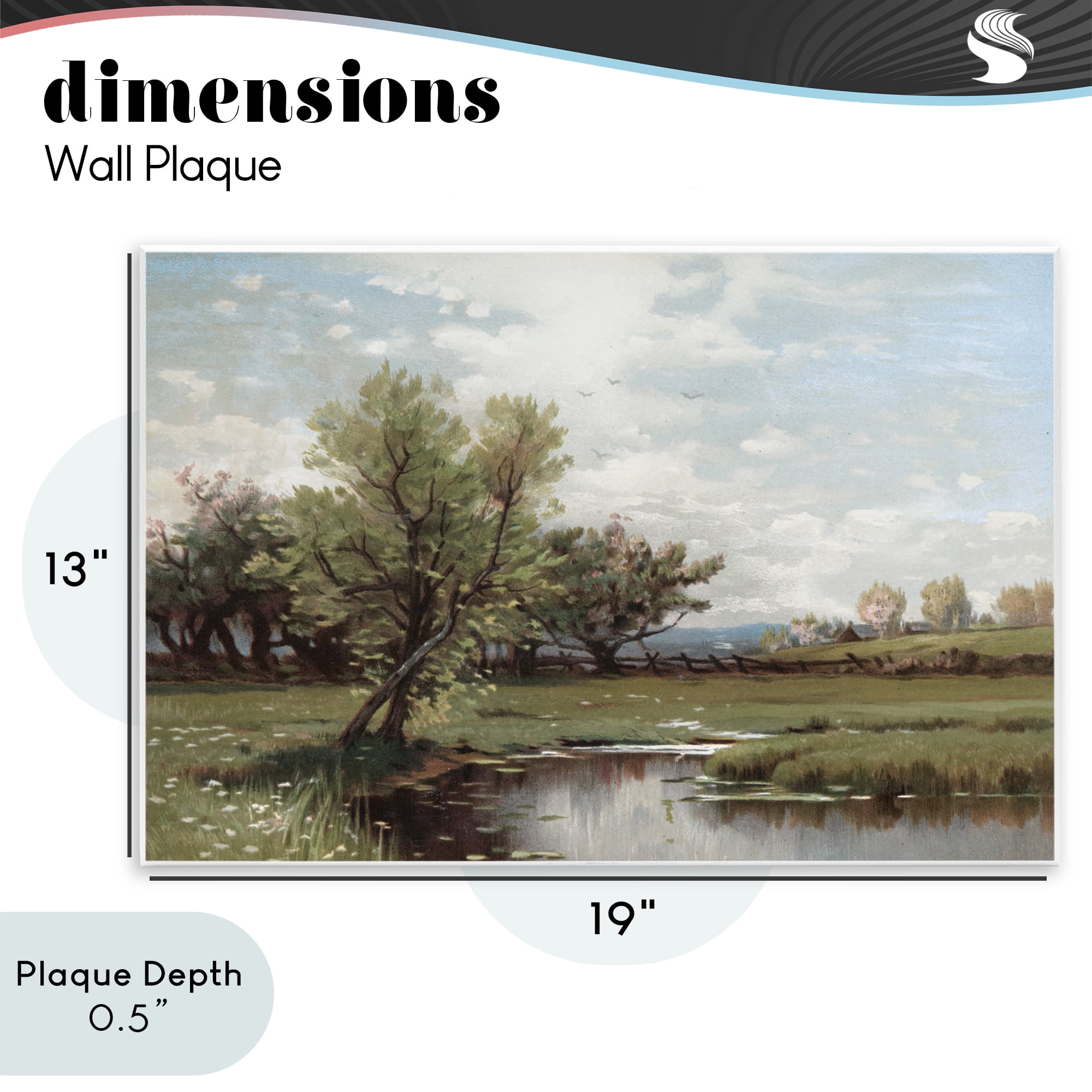 Stupell Industries Ecstatic Spring Landscape Wall Plaque Art, design by Lula Bijoux & co.