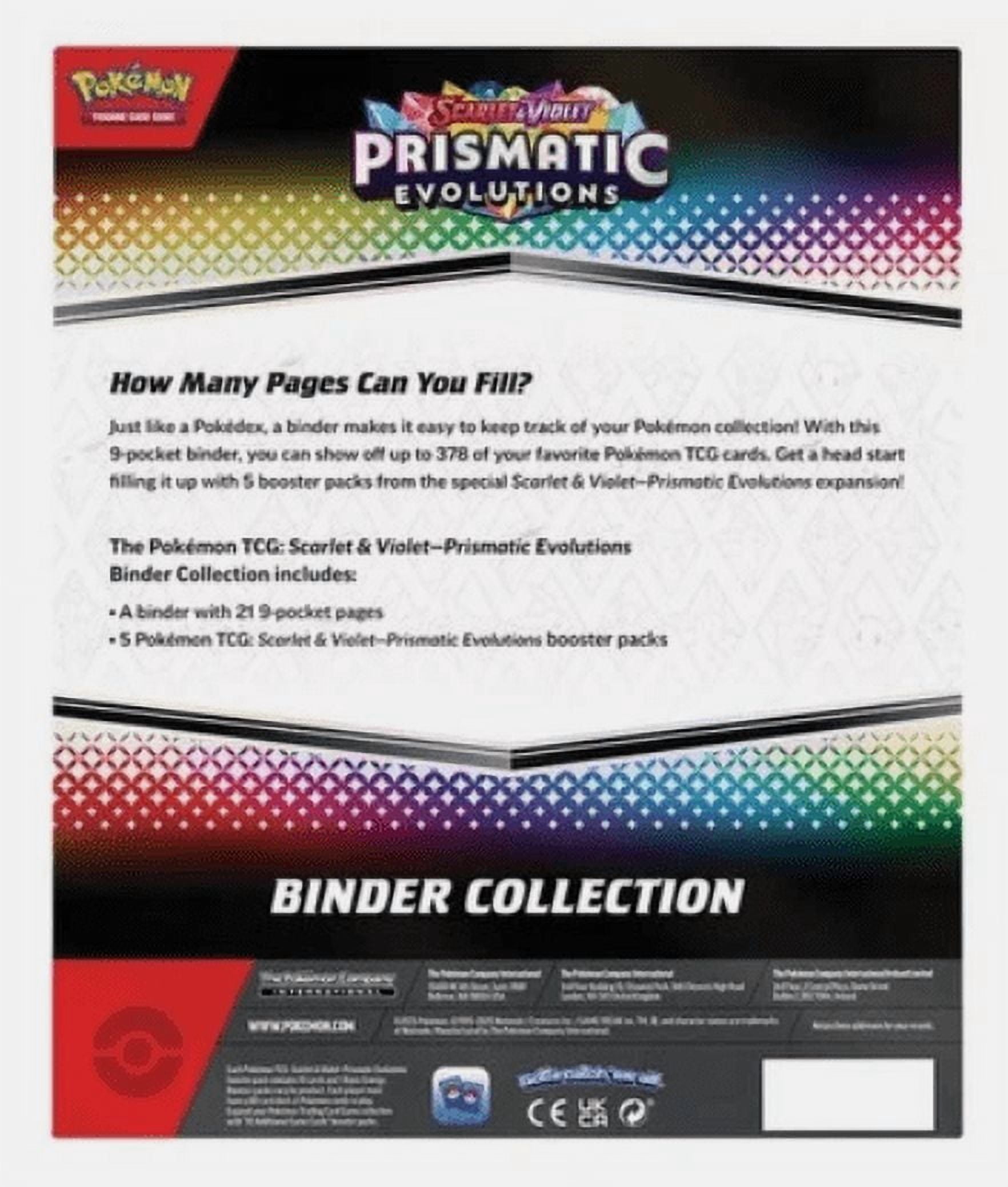 Pokemon TCG - Scarlet & Violet: Prismatic Evolutions Binder Collection!