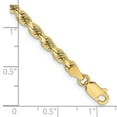 thumbnail image 3 of Primal Gold 10 Karat Yellow Gold 3.75mm Diamond-cut Rope Chain, 3 of 11