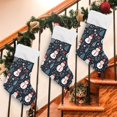 thumbnail image 3 of Ryvnso Christmas Stockings Snowman Trees 17.7" Large Stocking Decoration 2 Pack, 3 of 7