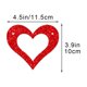 thumbnail image 3 of Bandera de Corazón para Boda, Cortina de Puerta Roja de Tela No Tejida, Decoración Romántica Diy | Guirnalda Hecha a Mano para Dormitorio, Ventana, Oficina, Fiesta, San Valentín, Boda, 3 of 5