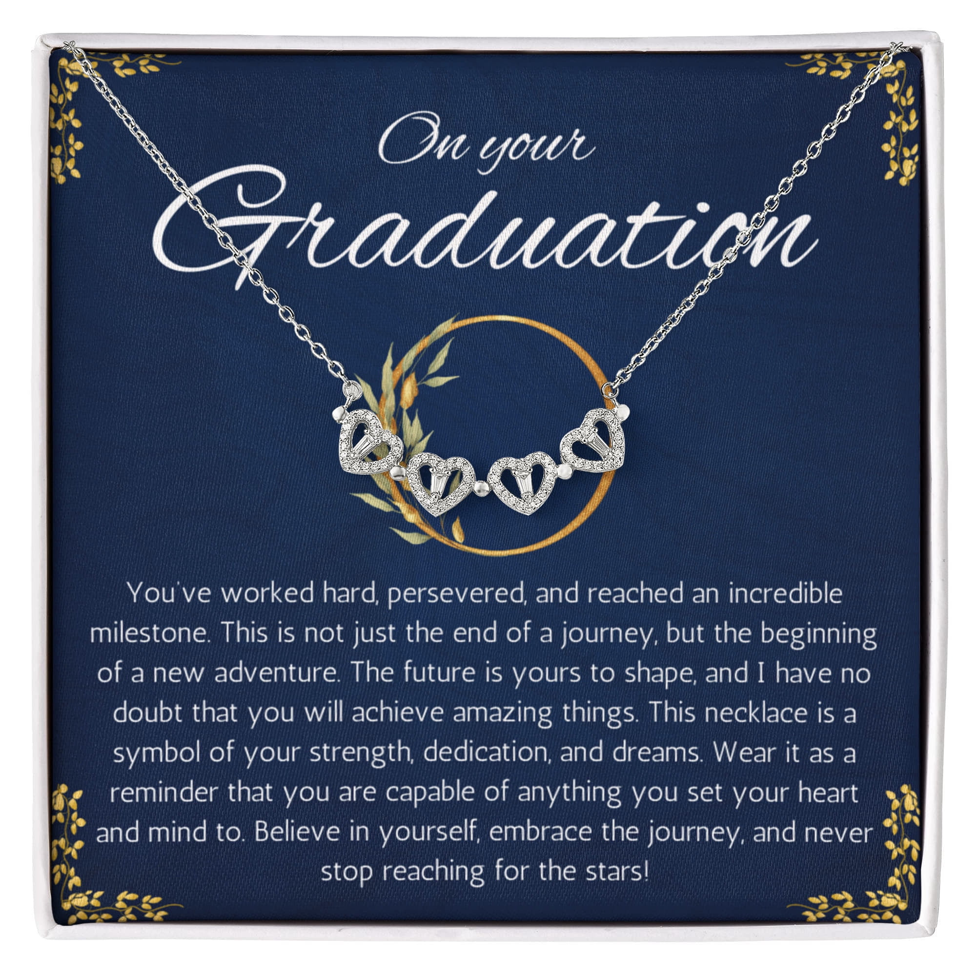 College Graduation Gift For Her, Phd Graduation Gift Necklace for Daughter, Magnetic Heart Jewelry for Graduation, High School Graduation