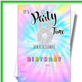 thumbnail image 2 of Vibrant Tie Dye 8th Birthday Invitations - 20 Colorful Invite Cards with Envelopes, Perfect for Celebrating a Fun and Festive Birthday Party!, 2 of 5