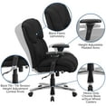 thumbnail image 6 of Emma + Oliver 24/7 400 lb. High Back Black Tufted Fabric Ergonomic Office Chair, Lumbar Knob, 6 of 13
