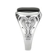 thumbnail image 5 of Bague en Acier Inoxydable Poli avec Époxy en Jet pour Femmes Couleur de Pierre Jet Style TK3753 Taille 12, 5 of 5