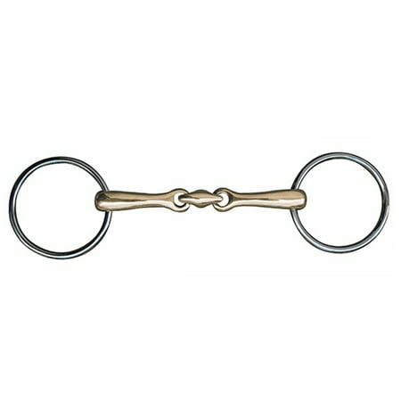 SS Loose Ring Dog Bone Snaffle Horse Bit 5 3/4