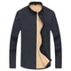 thumbnail image 2 of pstuiky Camisas casuales de manga larga para hombre, Camisa informal de manga larga con solapa y botones para hombre, color liso, a la moda, con forro polar camisetas de hombre l, 2 of 6