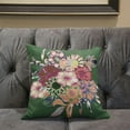 thumbnail image 5 of Amrita Sen Friendship Bouquet Throw Pillow in Green Pink Blue 20x20, 5 of 5