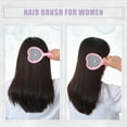 thumbnail image 2 of Unique Bargains Vent Hair Brush Travel Wet Hair Brush for Curly Straight Wavy Hair Barber Brush Tools Heart Shape Pink, 2 of 7