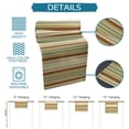 thumbnail image 7 of Table Runner Dresser Scarves 108 Inch Long, Modern Abstract Stripes Linen Dining Table Runners Rustic Farmhouse Style Tabletop Scarf for Wedding Holiday Party Kitchen, 7 of 7