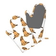 thumbnail image 5 of Gaeub German Shepherd Dog Print Oven Mitts and Potholders BBQ Gloves,Oven Mitts with Silicone, Non-Slip Cooking Gloves for Cooking Baking Grilling (2 Count), 5 of 6