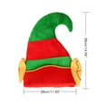 thumbnail image 2 of Sombrero de elfo de Navidad, sombrero de elfo de Navidad con sombrero de rayas rojas y verdes, accesorios para fiestas de cosplay, durabilidad probada en el tiempo, 2 of 8